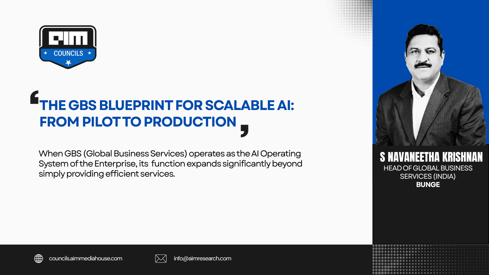 The GBS Blueprint for Scalable AI: From Pilot to Production